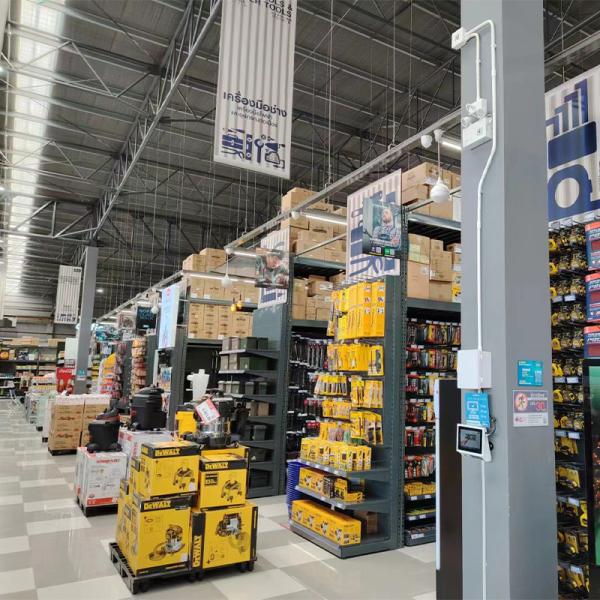 Versatile Supermarket Metal Rack For Retail Shops Long Lasting Construction