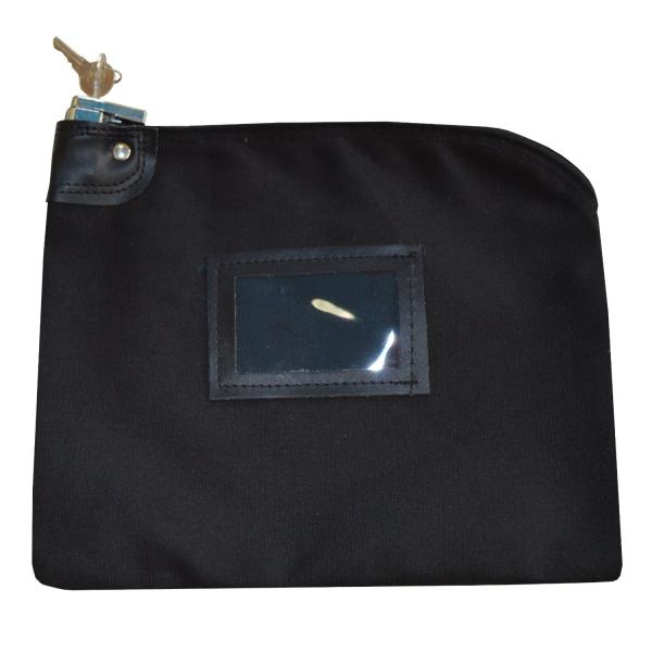 Heavy Duty Zipper Bank Bags Made From Durable 70D Nylon With Embossed Logo And Locking Security For Secure Cash Handling
