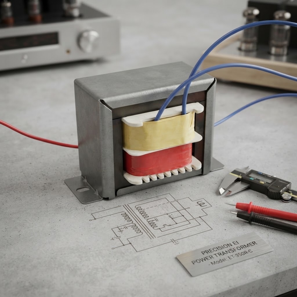 EI76 Low Frequency Step Down Transformer with Silicon Steel Core and Compact EI Structure