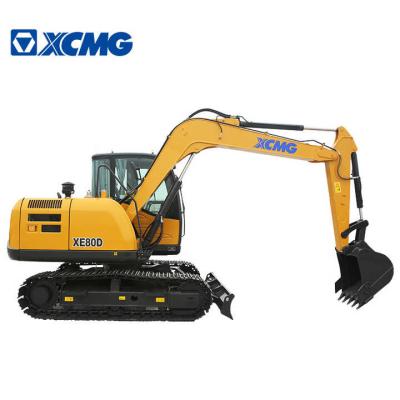 8 Ton Hydraulic Excavator XCMG XE80D Yanmar Engine Mini Digger Excavator