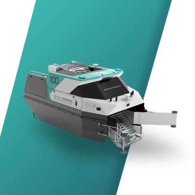 IP55 Orcauboat Water Grass Cutting Boat Aquamarine Grass Harvester