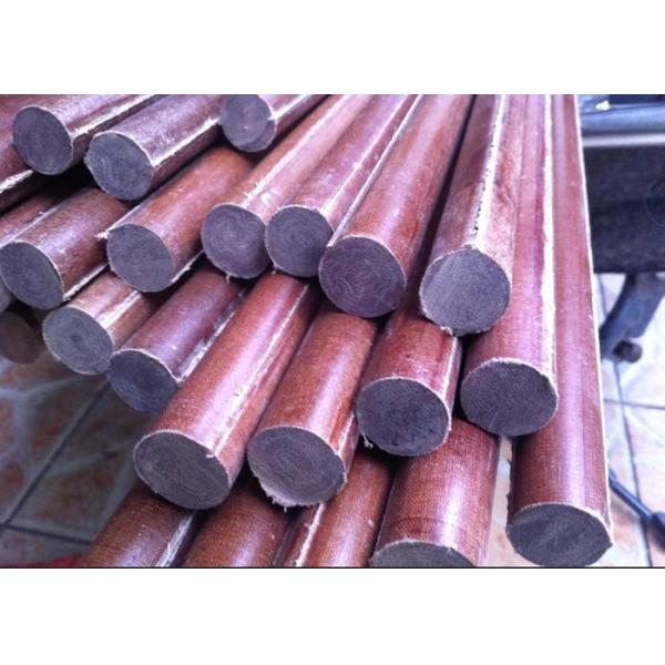 Good Insulation Cotton / Paper Phenolic Rod Smooth Length 1 - 3m