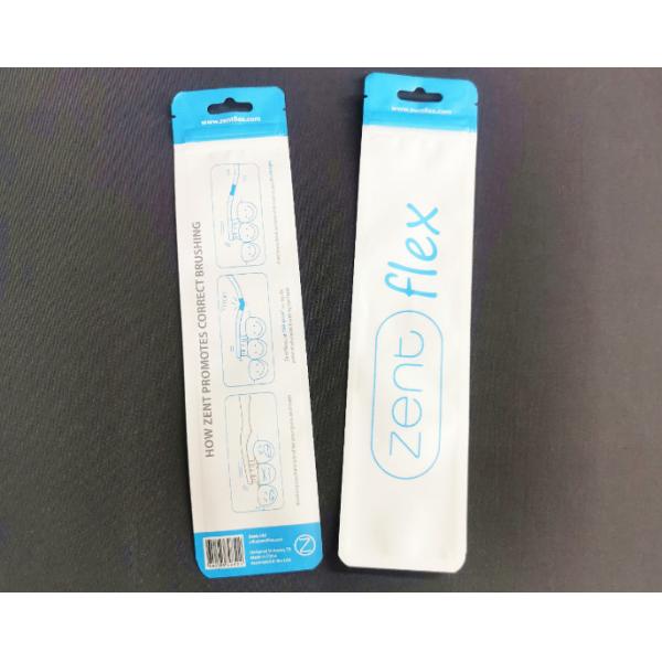 Custom printed Pearl Film plastic cosmetic brush packaging bag