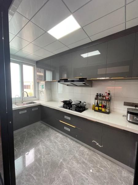 Modern Plywood Cupboard Completed Cabinet Set With Islands Custom Kitchen