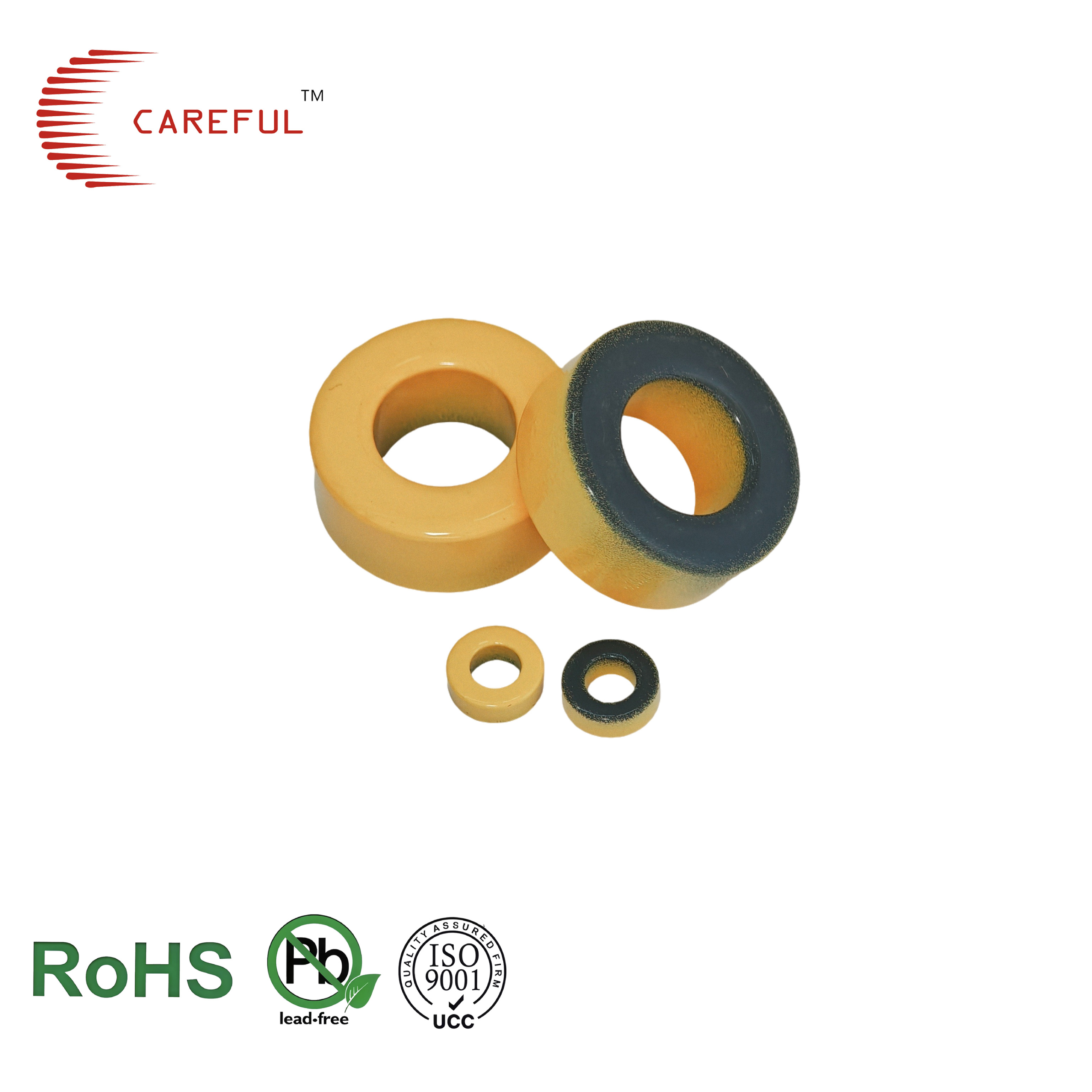 Careful Fe-Si Iron Powder Core with High Saturation for PFC Inductor Circuits RoHS REACH