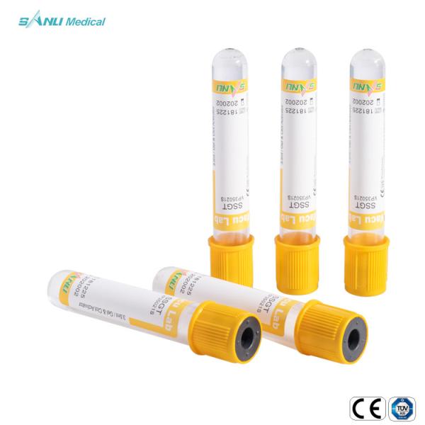 Gel Clot Additive SSGT Plastic Vacuum Blood Sample Collection Tube Disposable