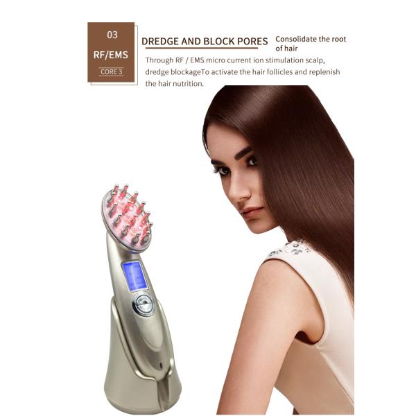 Волосы личной власти растут лазер чистят электрический гребень щеткой для обработки выпадения волос