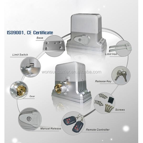 дистанционное управление 50/60Hz консервооткрывателей сползая ворот автоматического мотора ворот 1800kgs электронное