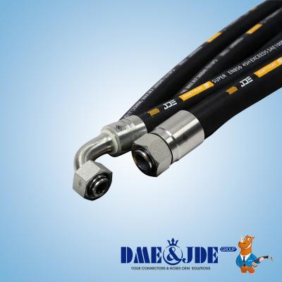 BS EN 856 4SP Wire Spiral Hydraulic Hose Assembly For Heavy Machinery Excavators