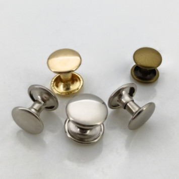 Round Hardware Rivet Silver / Gold Metal Fasteners Hardware Stationery