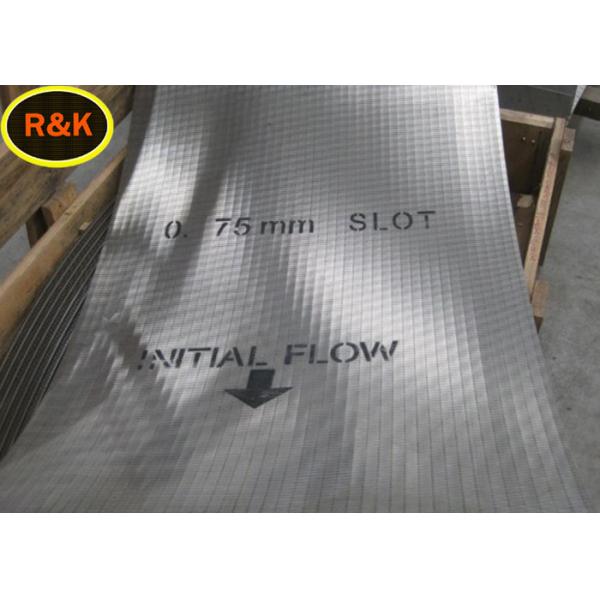 SS 316L Flat Wedge Wire Screen Rectangular Opening Strong Structure