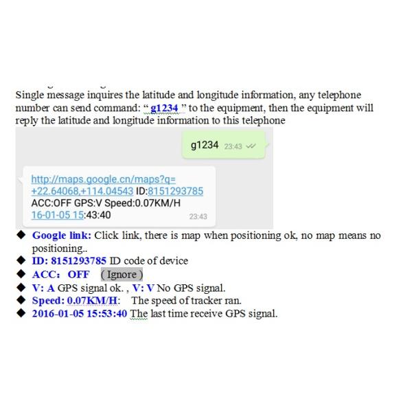 Traqueur magnétique de GPS batterie noire de couleur de grande pendant le long temps de latence, 10000mAh