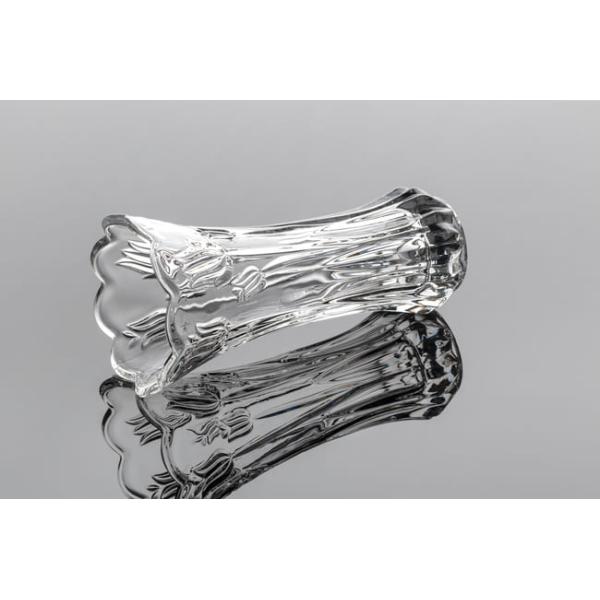 Tulip Shaped Glass Vases Machine Pressed 19.8cm Height Crystal Glass Flower Vase