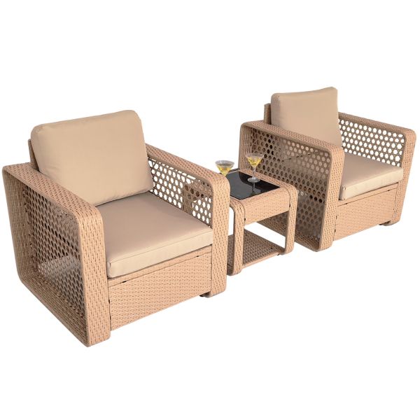 Commercial Grade Outdoor Rattan Sofa Hotel Restaurant Patio Seating Furniture