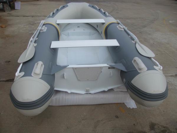 Front Locker Aluminum Rib Boat double layer flat bottom  4 Person Inflatable Boat PVC tube