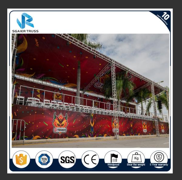 Stable Modular Aluminum Truss Display 290mm - 1200mm Size Customized Length