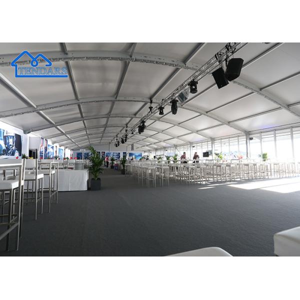 Reinforced Alloy Frame 8x10m Arcum Tent Fire-Retardant Canopy Arc Shape for Elegant Events