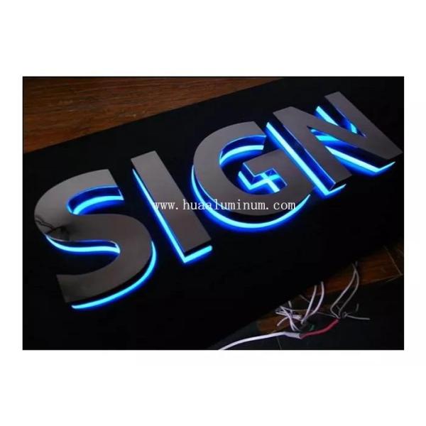 Outside 4x8 Aluminum Composite Sign Board Flat Surface For Gallery