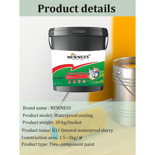 Бетонные водонепроницаемые материалы K11 Общее покрытие для долговременной защиты