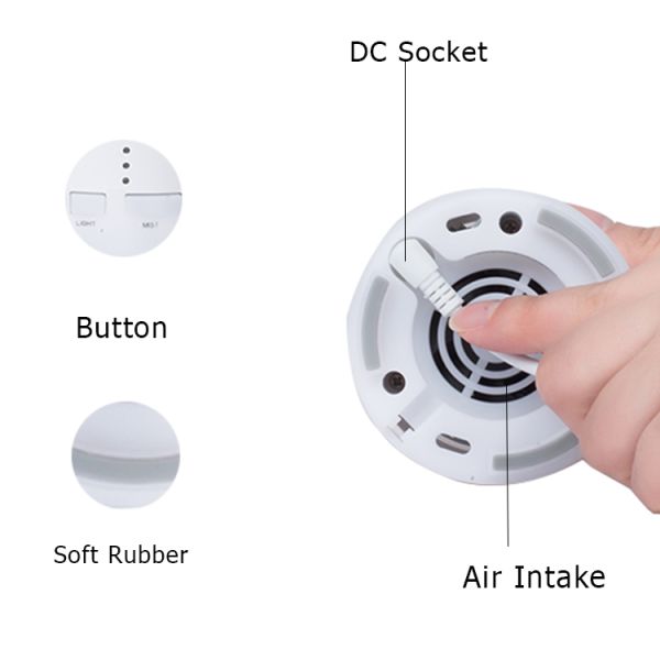 Portable Mini Small 70ml Car Aroma Essential Oil Diffuser USB Auto Shut-Off Aromatherapy Diffuser with 3 Time Setting