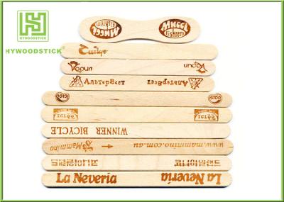 Personalized Natural Wood Sticks With Brand Logo 100mm - 300mm Length