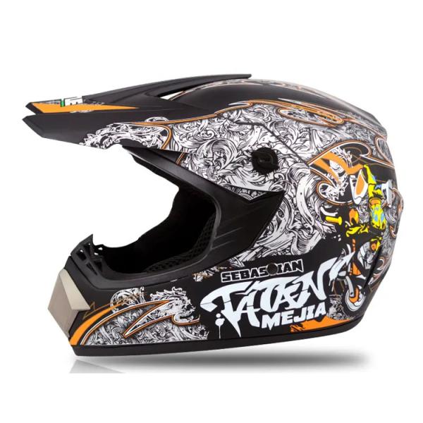 DOT Approved Custom Motocross Helmet with Head Safety Protection and Performance