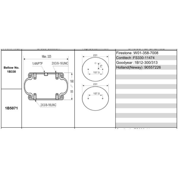 Варочный мешок FD220-10 W01-358-7564 мембраны одиночной замысловатой весны езды воздуха одиночный