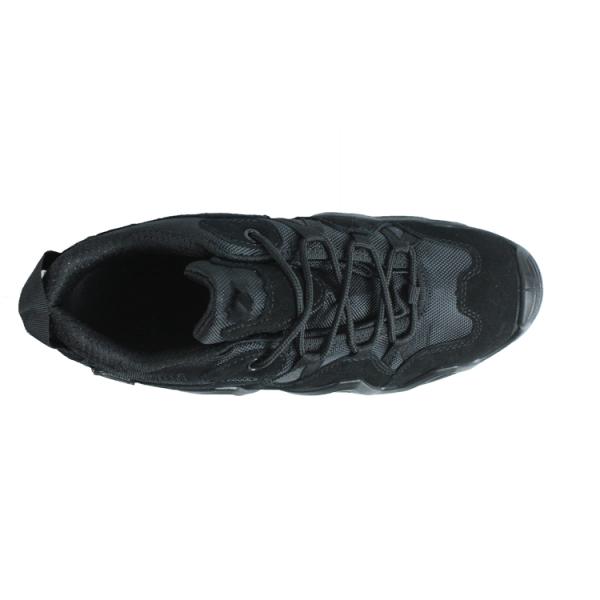 Shengjie OEM Black Hiking Mesh Lining Anti slip PUPU Sole LOGO Customized Army Shoes for High Durability