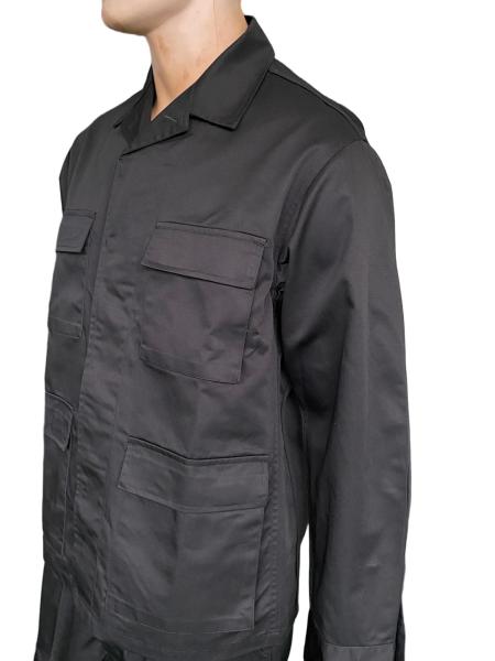 Black Ceremonial Uniform Set Casual Comfortable Top With Pants 45 Wool 55 Polyester Material