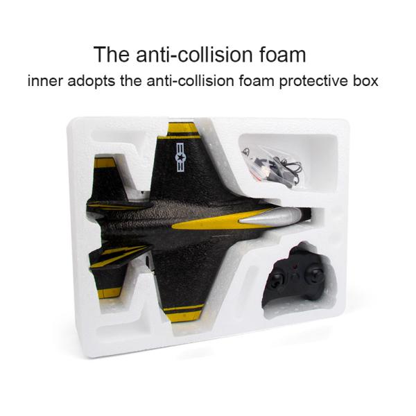 120m Remote Distance 2CH Fixed Wing EPP Foam RC Glider Airplane for Kids Outdoor Fun