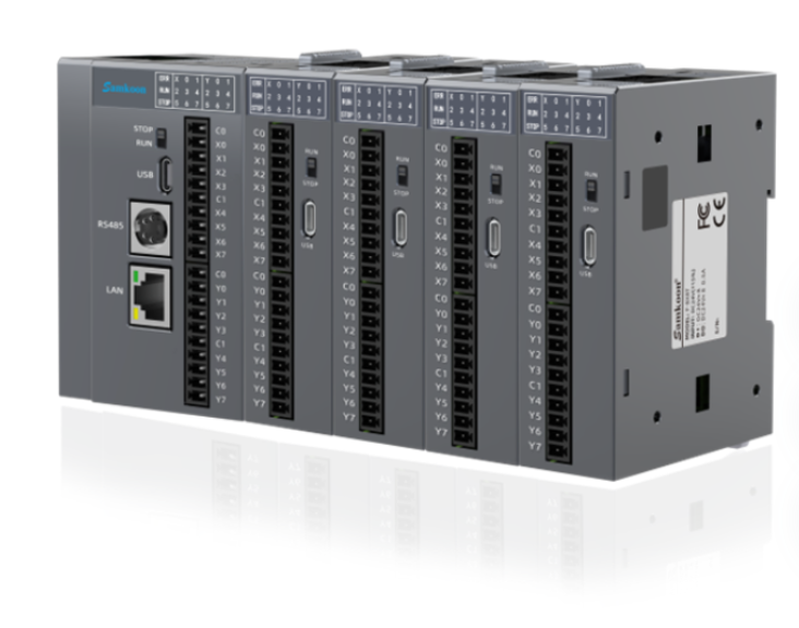 IP30 Industrial PLC Controller 200kHz PLC Programmable Controller Customized