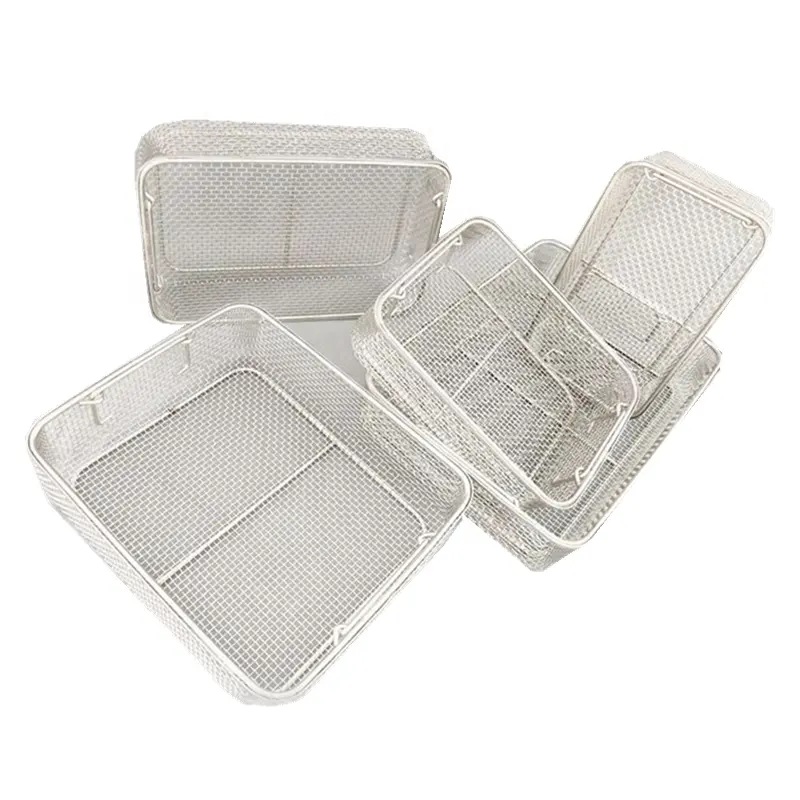Electropolished Stainless Steel Wire Mesh Baskets With Lids