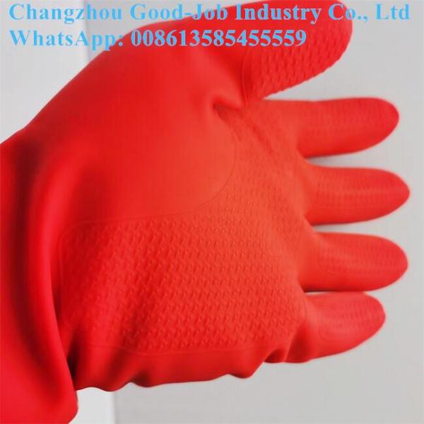 Factory Directly Sale Household Latex Protective Work Gloves Unling Thickened 17mil Waterproof Cleaning Gloves
