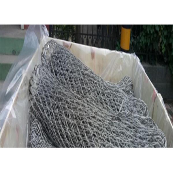 50mm Mesh size Stainless Steel Cable Mesh Cross Clip Type