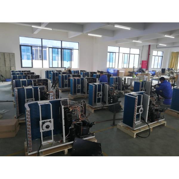 12KW Electric Air Source Heat Pump Galvanized Steel Sheet Compact Structure