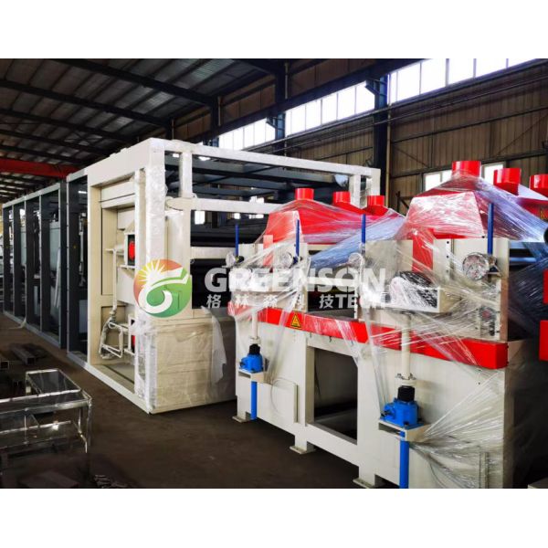 Customized PLC Control Rock Wool Roll Forming Machine for 30-200mm Thickness and 600mm-2400mm Width Rock Wool Panel Production