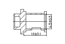 TY0036B04 Ignition Suppression Resistor Linking Spark Plug and High Voltage Ignition Wire