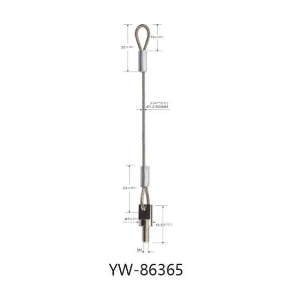 LED Lighting Wire Suspension Kit With One Loop And One Hook  YW86361