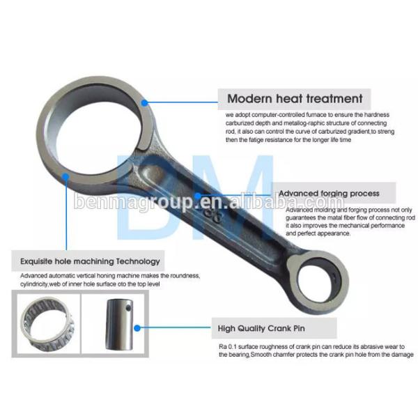 Honda CD70 JH70 Motorcycle Engine Spare Parts Crankshaft Steel Connecting Rod