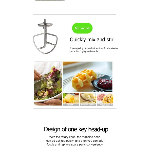 360x220x405 мм Коммерческая пекарня из нержавеющей стали Миксера для хлебобулочных изделий