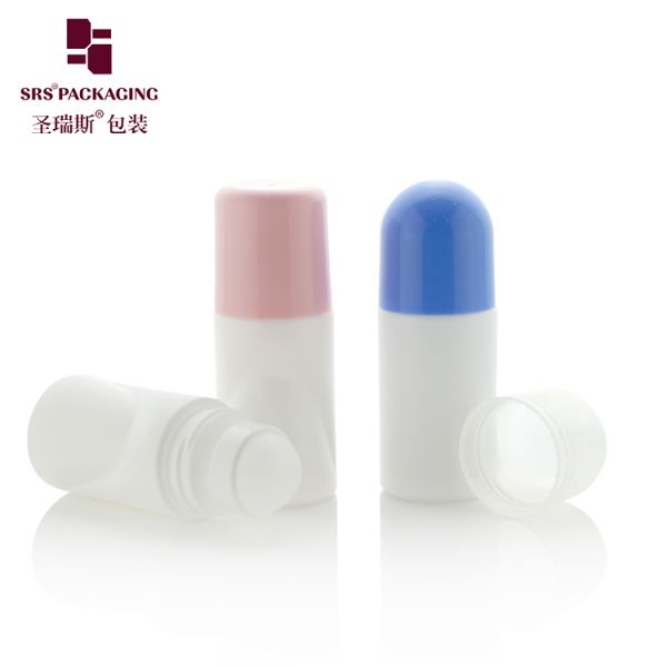 RPPB 50ML Unique Shape Plastic PP Mono Roll On Deodorant Bottle