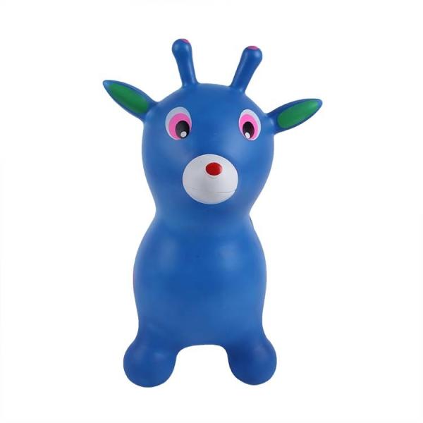 New Arrival dot print PVC inflatable toys kids ride animal plastic jumping deer middle size
