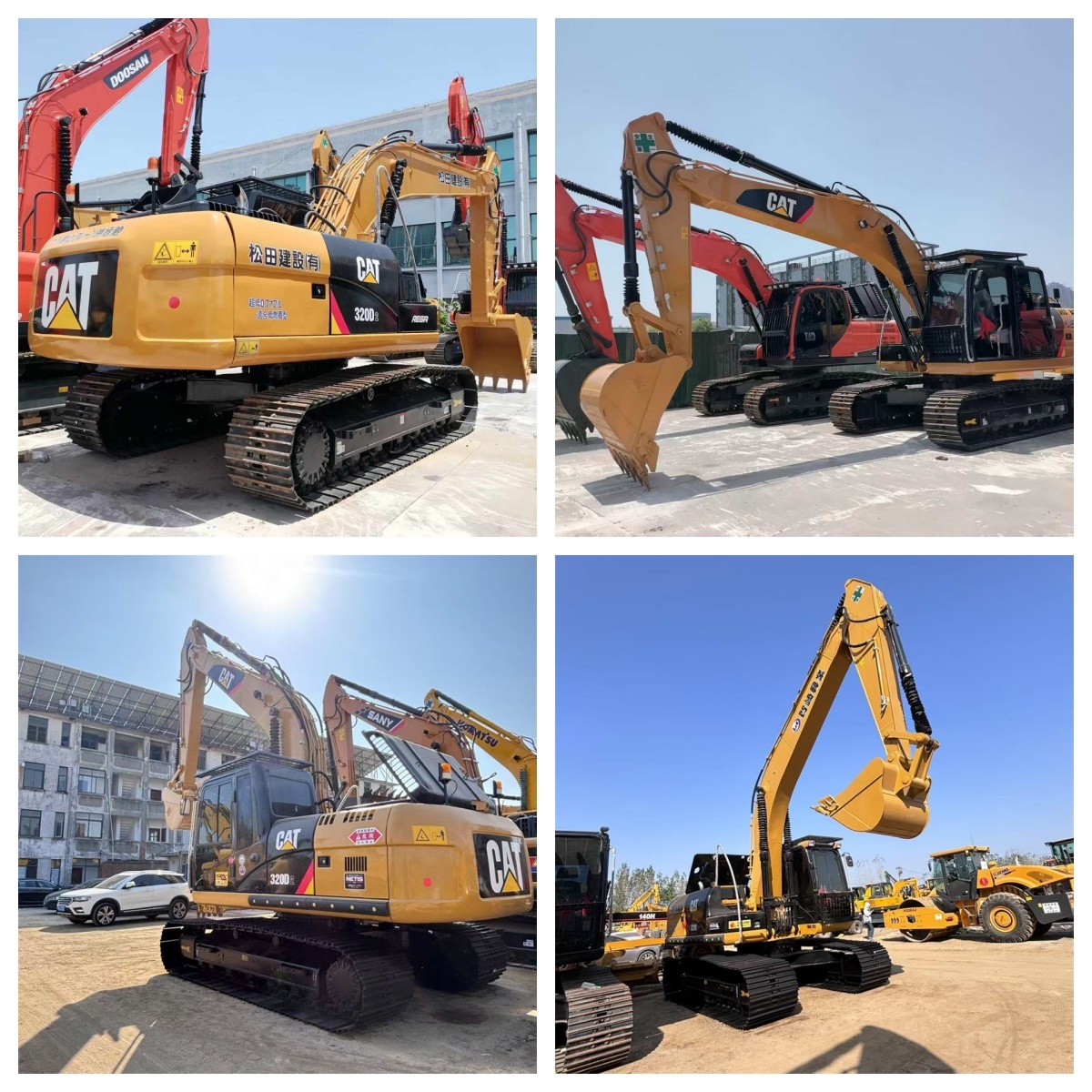 Used CAT 320D2 Excavator 20 Ton Crawler Digger with 107KW Power and Low Hours