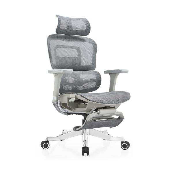 Guangdong Office Furniture Full Mesh Ergonomic Chair with Adjustable Height and Footrest