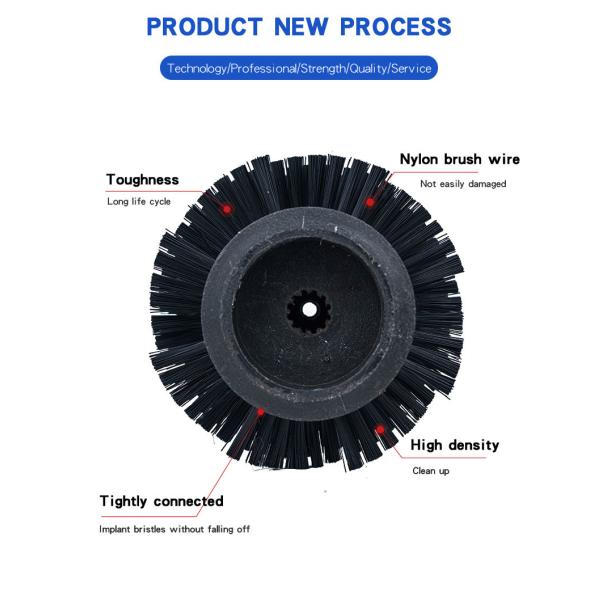 Лошадиная спиральная промышленная роликовая щетка конвейерная ремень щетка скребцы