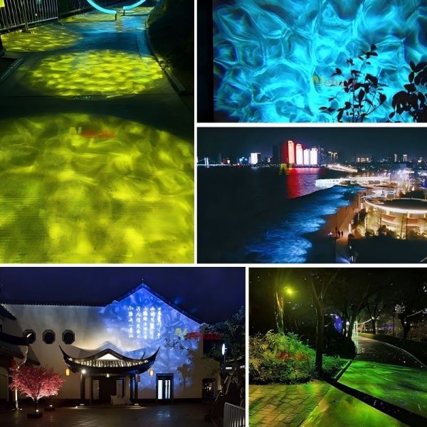 300W LED Water Effect Gobo Projection Light IP65