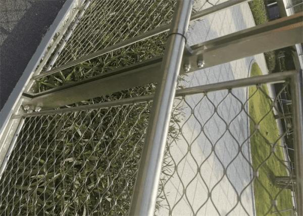 AISI 316 X Tend Wire Rope Mesh Fencing Lin Railing Safety Inox Anti Climb Fencing Panels