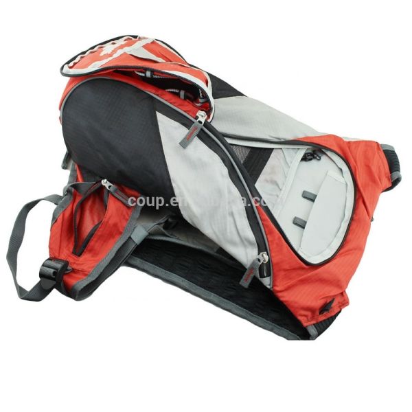 Black With Orange Accents Outdoor Sports Bag Featuring Water resistant Nylon Customized Logo Ideal for Gym Sports and Outdoor Recreation