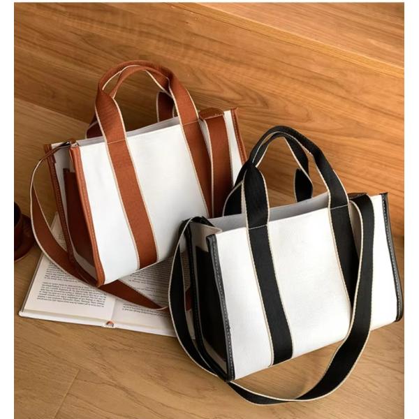 Main Material PU GHJ-31 Handbags For Women with Motion Detection and Striped Design