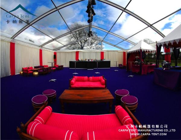 Sun Proof Spacious Transparent Outdoor Event Tent / Custom Commercial Canopy Tent